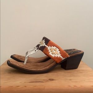 Sam Edelman Lola Western Cowgirl Wedge Heel Sandal